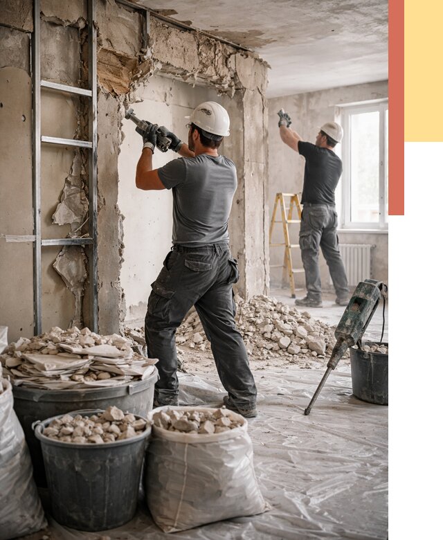 Демонтажные работы в Улан-Удэ от 2766 руб. — услуги и цена под ключ | ОТДЕЛОЧНИК-Лнд