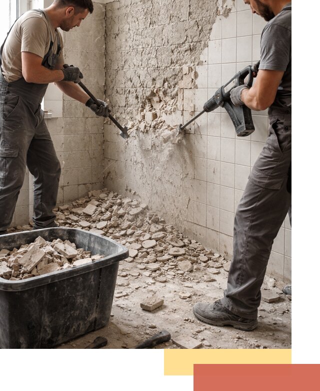 Демонтаж плитки со стен в Улан-Удэ быстро и аккуратно