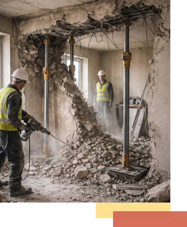 Снос несущих стен в Улан-Удэ с гарантией безопасности и качества