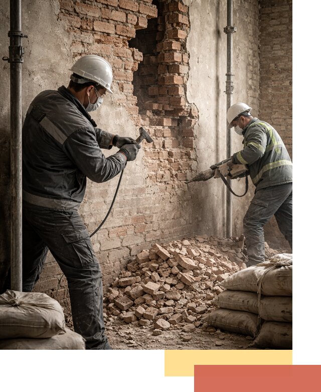 Демонтаж кирпичных стен в Улан-Удэ быстро и безопасно