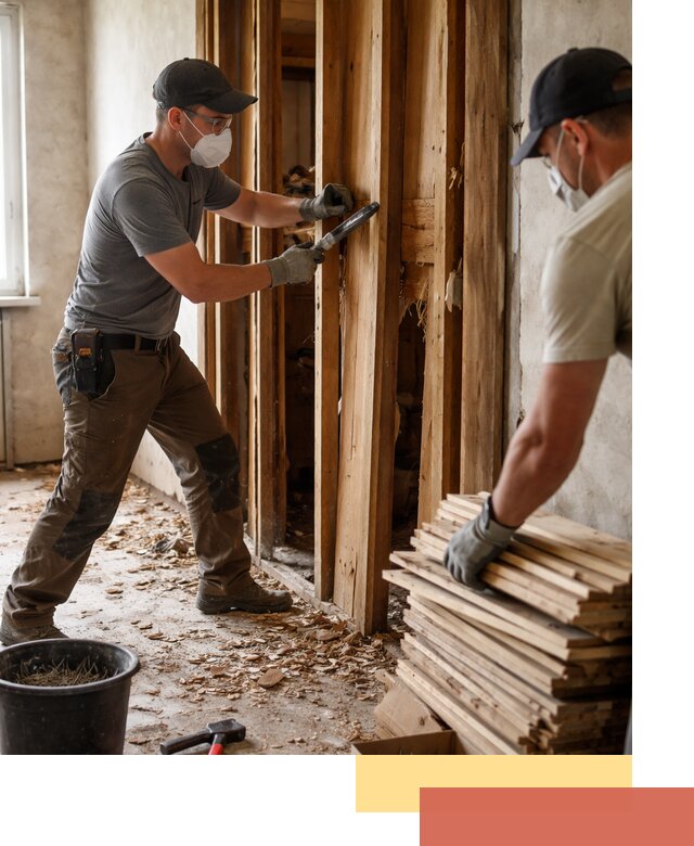 Демонтаж деревянных перегородок в Улан-Удэ быстро и аккуратно