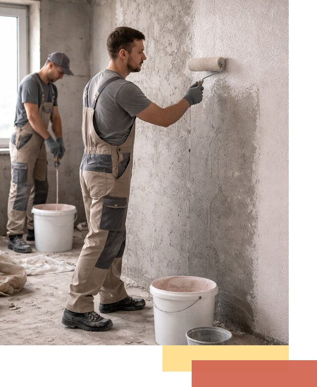 Нанесение бетоноконтакта на стены в Улан-Удэ для последующей отделки