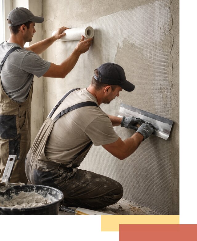 Армирование стен стеклосеткой в Улан-Удэ для прочной отделки