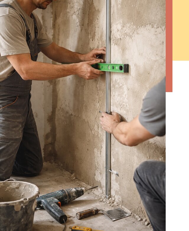 Установка штукатурных маяков в Улан-Удэ от 7170 руб. — быстро и недорого | ОТДЕЛОЧНИК-Лнд