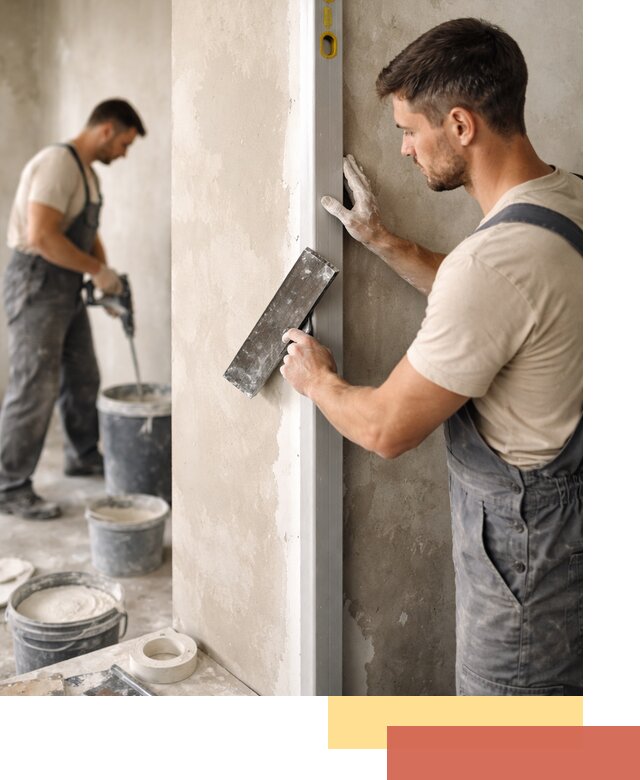 Выведение углов стен в Улан-Удэ: монтаж и оштукатуривание