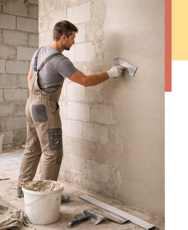 Штукатурка стен из газобетона в Улан-Удэ от 2151 руб./м2 — быстро и недорого | ОТДЕЛОЧНИК-Лнд