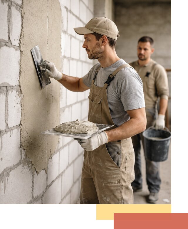 Штукатурка стен из газобетона в Улан-Удэ под ключ