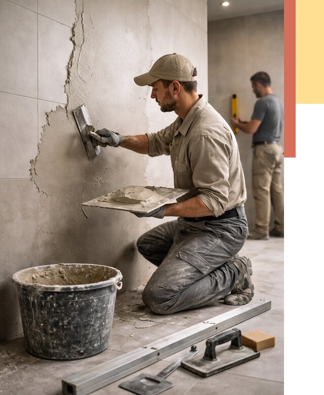 Штукатурка стен в ванной в Улан-Удэ от 4609 руб./м² — выравнивание под ключ | ОТДЕЛОЧНИК-Лнд