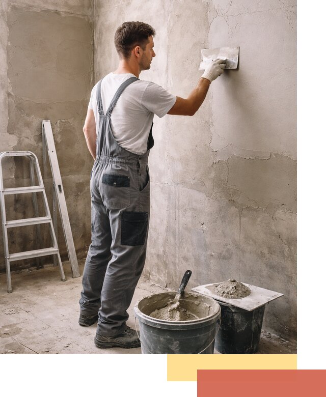 Штукатурка стен в ванной под ключ в Улан-Удэ