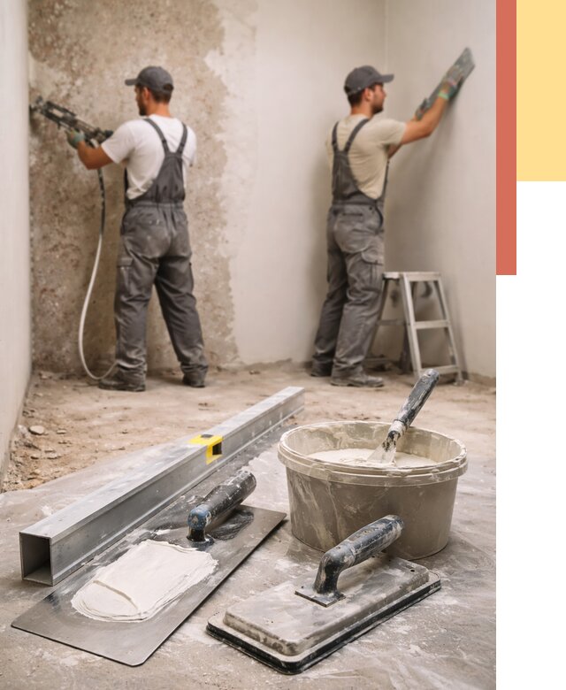 Штукатурка стен под обои в Улан-Удэ от 4609 руб./м2 — выравнивание под обои | ОТДЕЛОЧНИК-Лнд