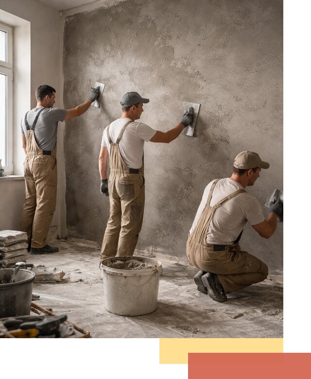 Декоративная штукатурка под бетон в Улан-Удэ для стен и потолков