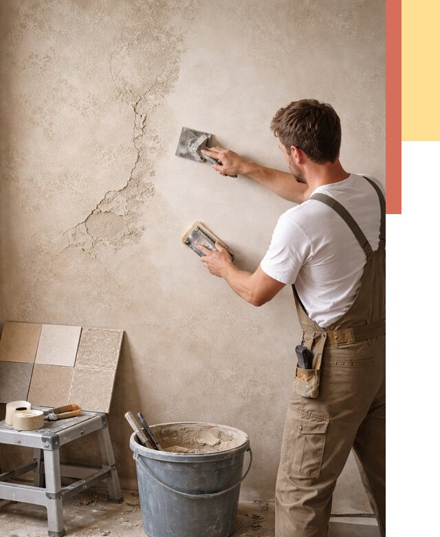 Ремонт декоративной штукатурки в Улан-Удэ от 4609 руб. под ключ | ОТДЕЛОЧНИК-Лнд