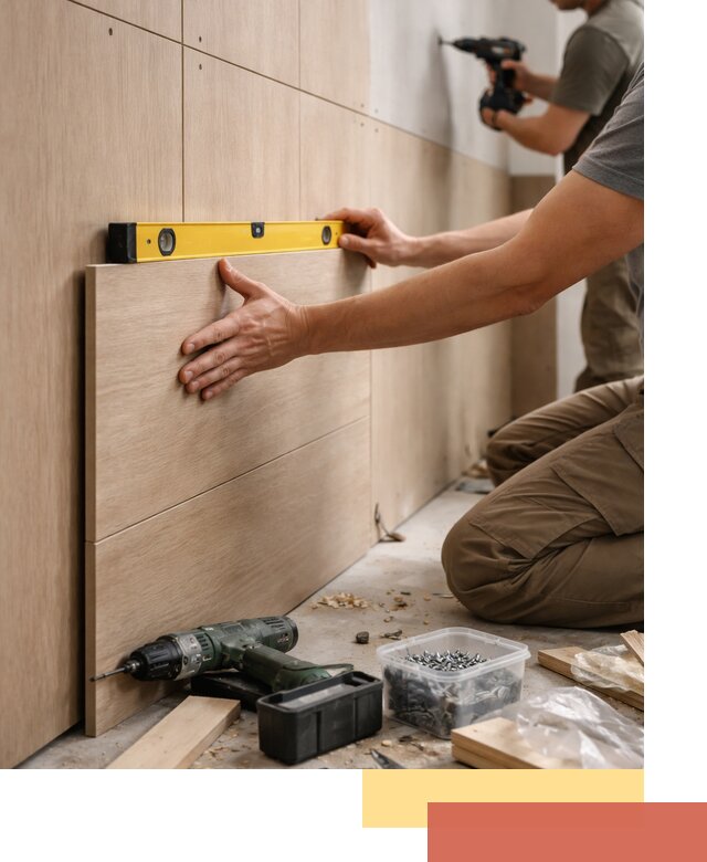 Профессиональный монтаж МДФ панелей на стены в Улан-Удэ