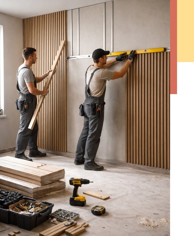 Монтаж реечных панелей на стены в Улан-Удэ от 1229 руб. — быстро и недорого | ОТДЕЛОЧНИК-Лнд