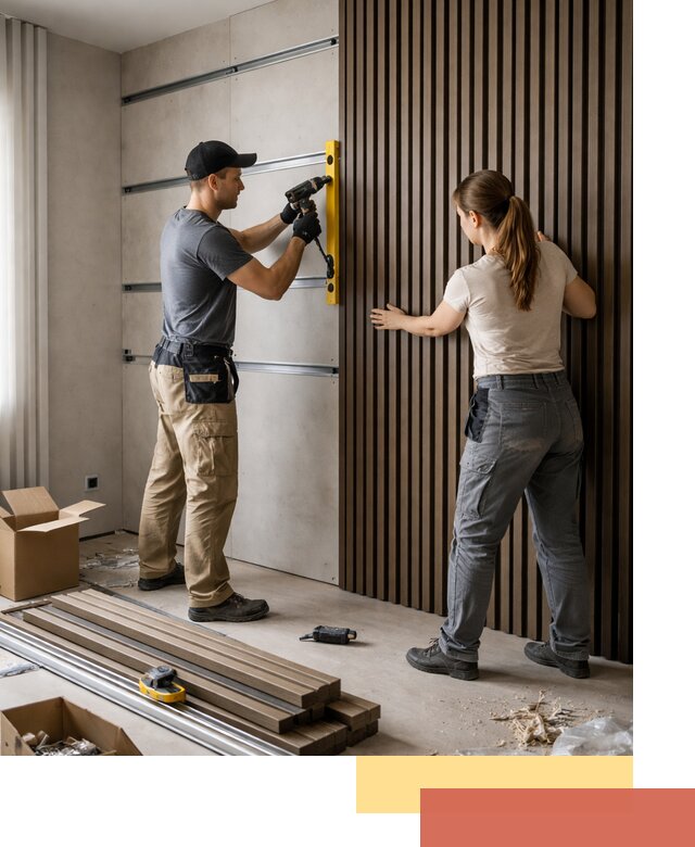 Монтаж реечных панелей на стены в Улан-Удэ