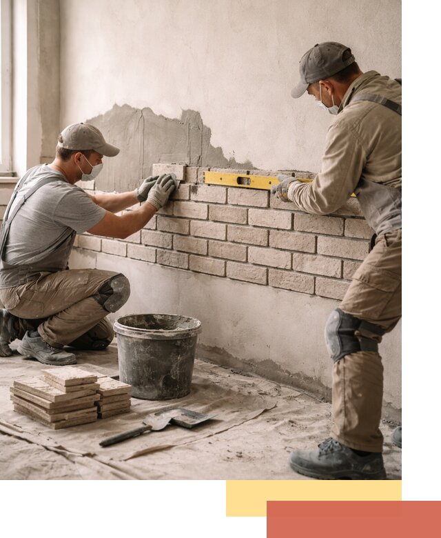 Монтаж декоративного кирпича профессионально в Улан-Удэ