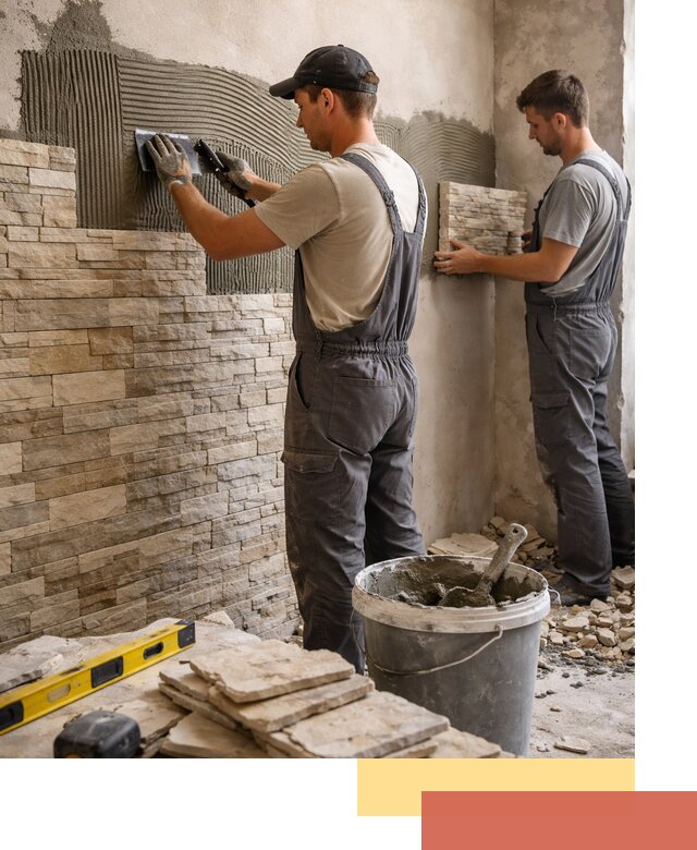 Монтаж искусственного камня в Улан-Удэ — облицовка стен и фасадов