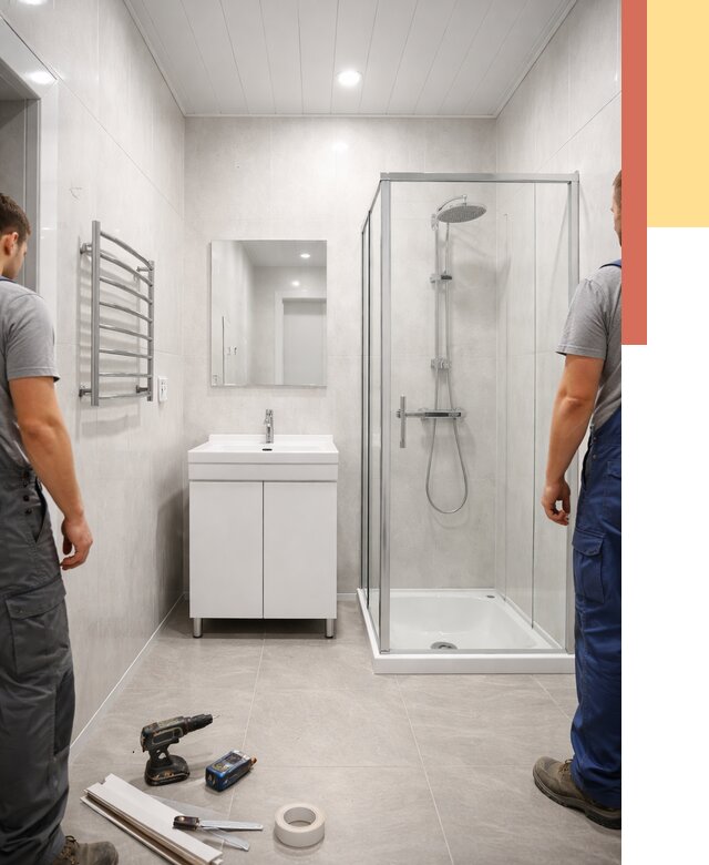 Отделка ванной комнаты панелями ПВХ в Улан-Удэ от 4609 руб. за м2 | ОТДЕЛОЧНИК-Лнд