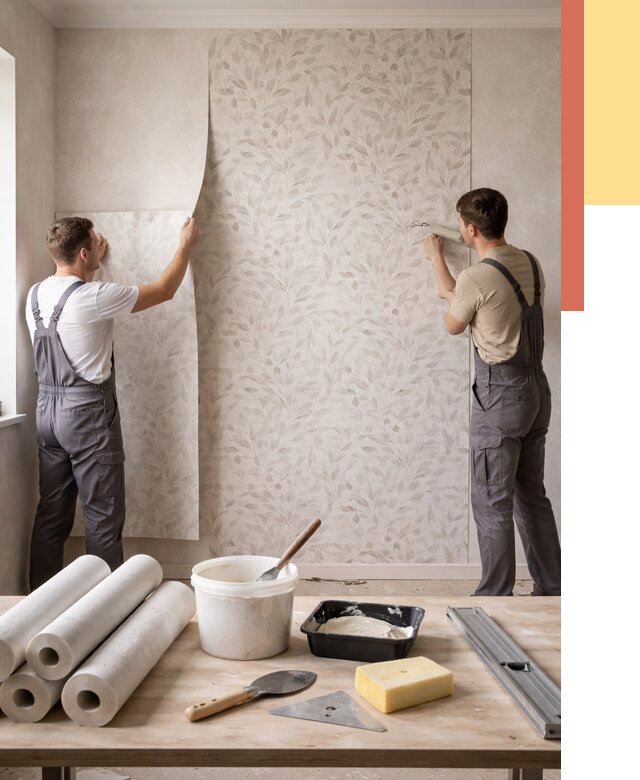 Поклейка обоев с подбором рисунка в Улан-Удэ от 3585 руб. | ОТДЕЛОЧНИК-Лнд - быстро и недорого