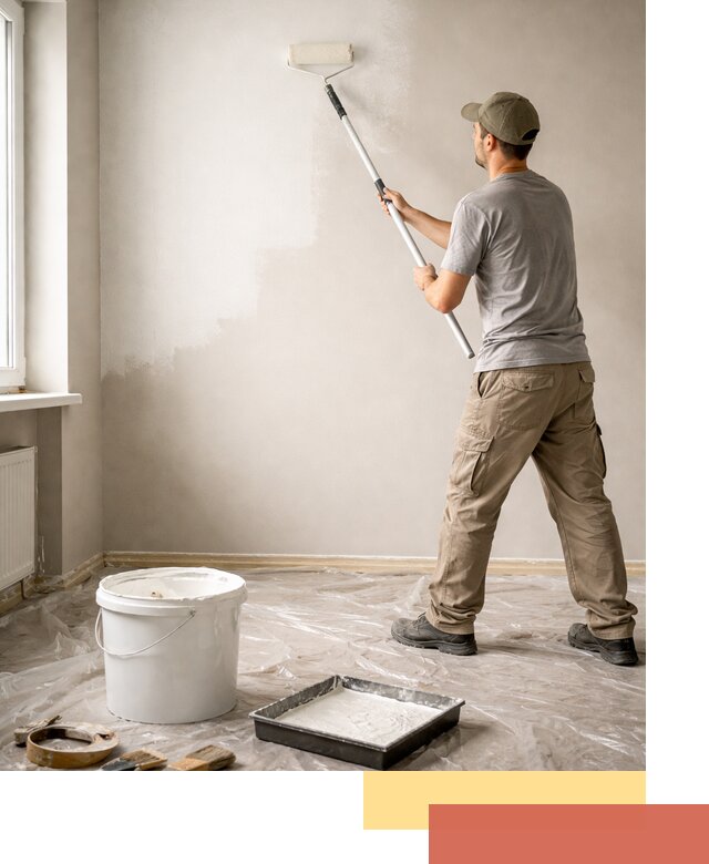 Покраска стен латексной краской в Улан-Удэ качественно и быстро