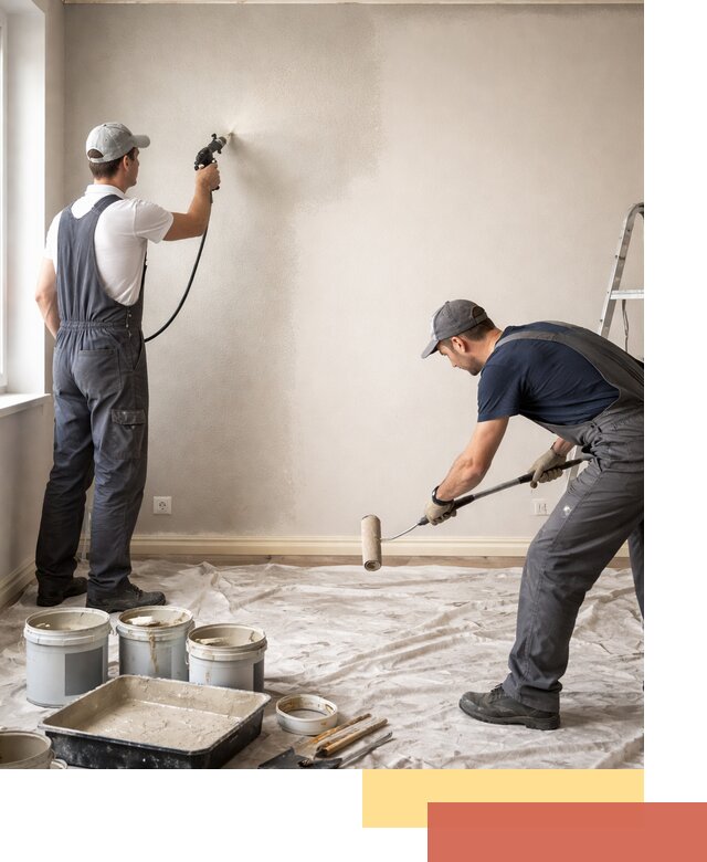 Покраска стен моющейся краской и защита поверхностей в Улан-Удэ