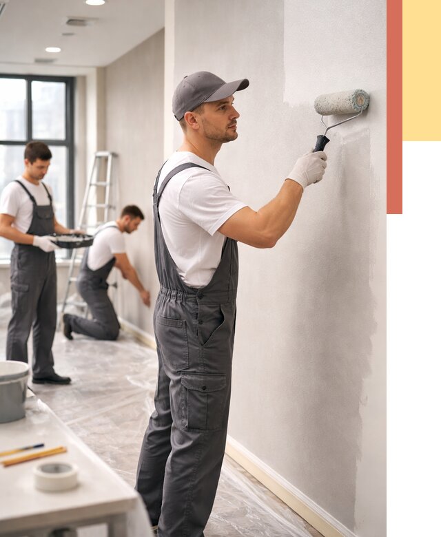 Покраска стен в офисе в Улан-Удэ от 8707 руб. — быстро и недорого | ОТДЕЛОЧНИК-Лнд