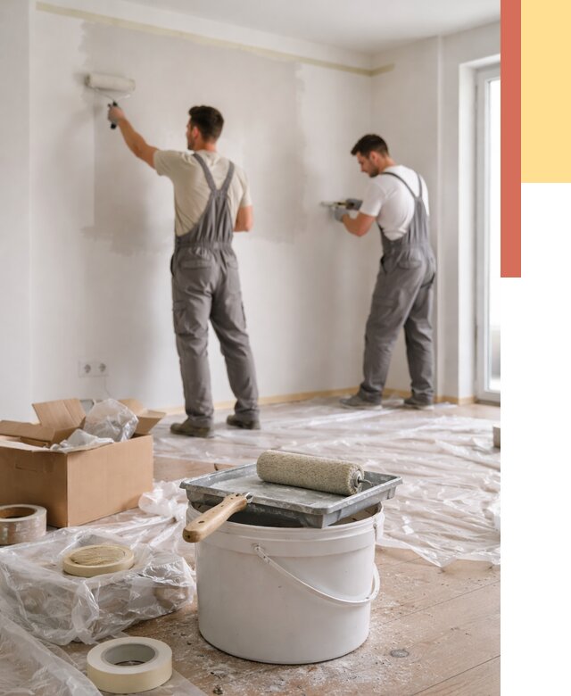 Покраска стен в квартире в Улан-Удэ от 2561 руб/м2 — быстро и недорого | ОТДЕЛОЧНИК-Лнд