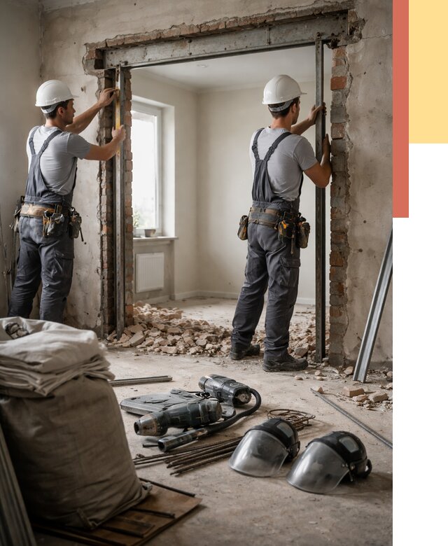 Расширение дверного проема в Улан-Удэ от 12804 руб. под ключ | ОТДЕЛОЧНИК-Лнд