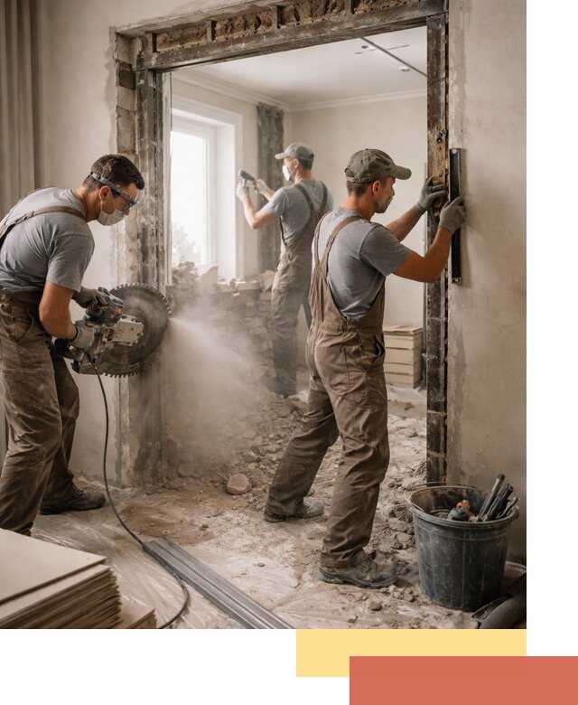 Расширение дверного проема под установку новой двери в Улан-Удэ