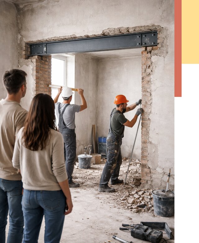 Усиление проема в стене в Улан-Удэ от 9731 руб. — усиление дверного проема металлоконструкцией | ОТДЕЛОЧНИК-Лнд