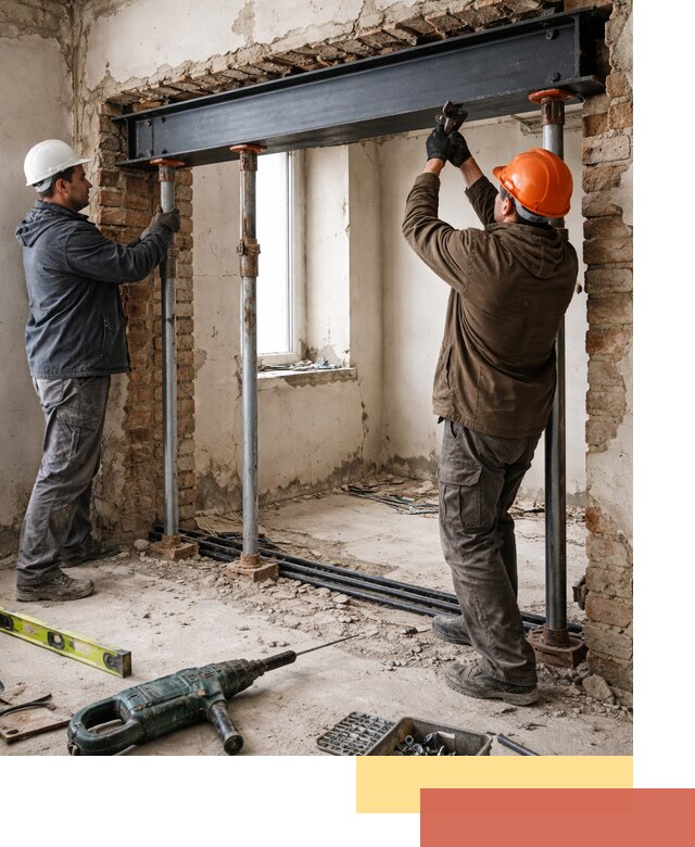 Усиление проема в стене в Улан-Удэ для расширения и безопасности