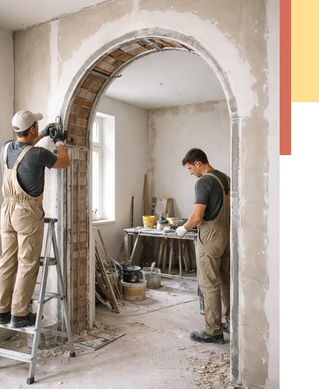 Устройство арочного проема в Улан-Удэ от 9731 руб. под ключ — быстро и недорого | ОТДЕЛОЧНИК-Лнд