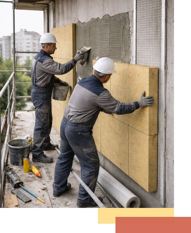 Утепление стен зданий и домов в Улан-Удэ качественно и надежно