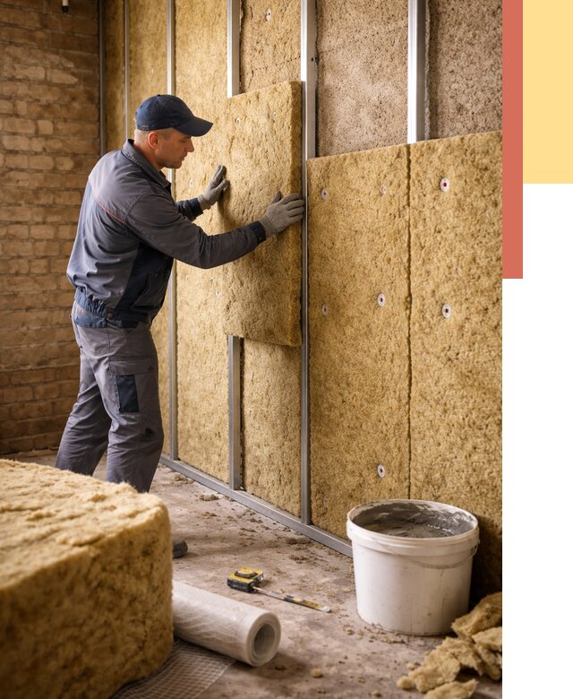 Утепление стен минватой в Улан-Удэ от 1383 руб./м2 — недорого и быстро | ОТДЕЛОЧНИК-Лнд