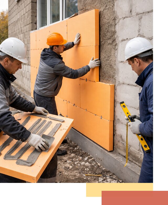 Утепление фасада пеноплексом под ключ в Улан-Удэ