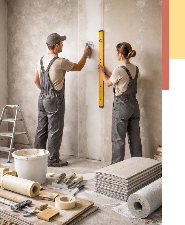 Отделка стен в Улан-Удэ от 1536 руб/м² — недорого, быстро, под ключ | ОТДЕЛОЧНИК-Лнд