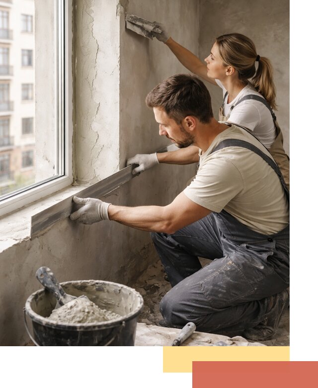 Штукатурка откосов дверей и окон профессионально в Улан-Удэ