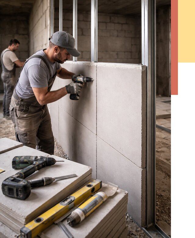 Кладка влагостойких перегородок ПГП в Улан-Удэ от 1229 руб. под ключ | ОТДЕЛОЧНИК-Лнд