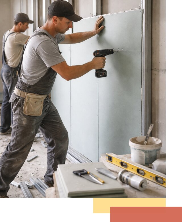 Кладка влагостойких перегородок ПГП в Улан-Удэ