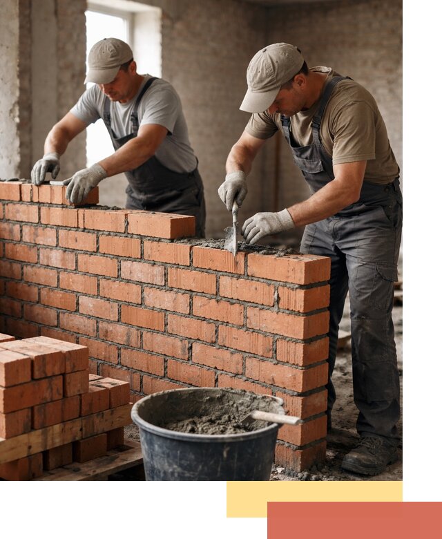 Кладка кирпичных перегородок под ключ в Улан-Удэ