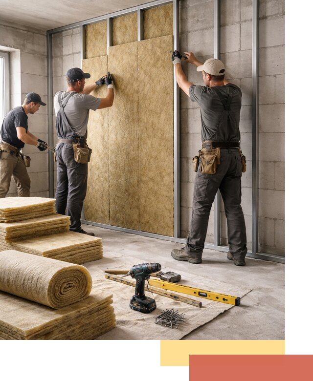 Шумоизоляция перегородок из блоков в Улан-Удэ — монтаж и защита шумоизоляцией