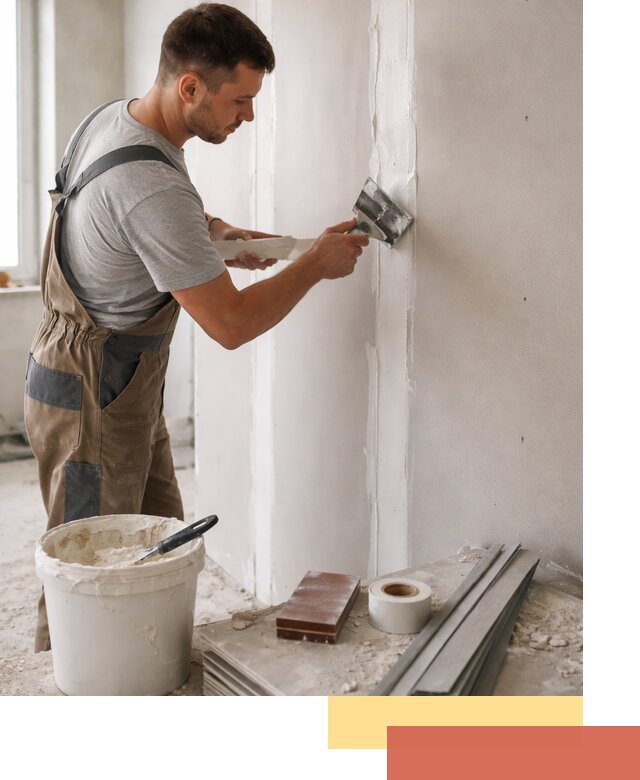 Шпаклевка перегородок из гипсокартона в Улан-Удэ качественно и быстро