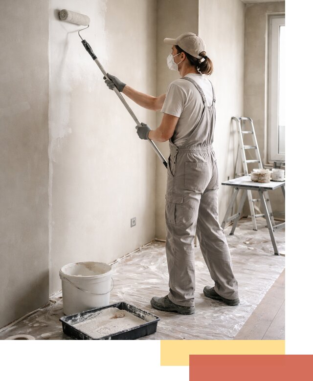 Покраска перегородок из гипсокартона в Улан-Удэ качественно и недорого