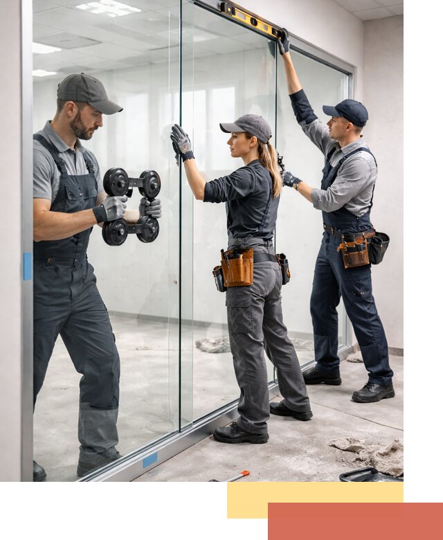 Профессиональный монтаж стеклянных перегородок в Улан-Удэ