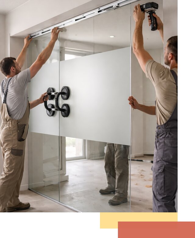 Матовые стеклянные перегородки под ключ в Улан-Удэ