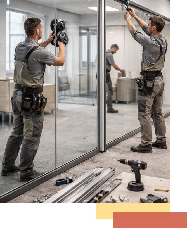 Стеклянные офисные перегородки под ключ в Улан-Удэ