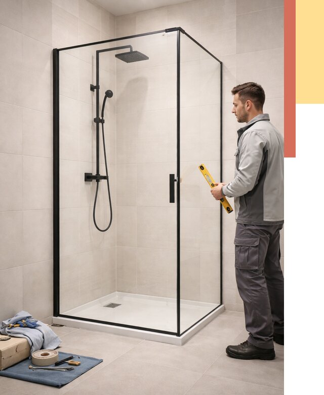 Стеклянные перегородки для душа в Улан-Удэ от 12804 руб. | Монтаж под ключ — ОТДЕЛОЧНИК-Лнд