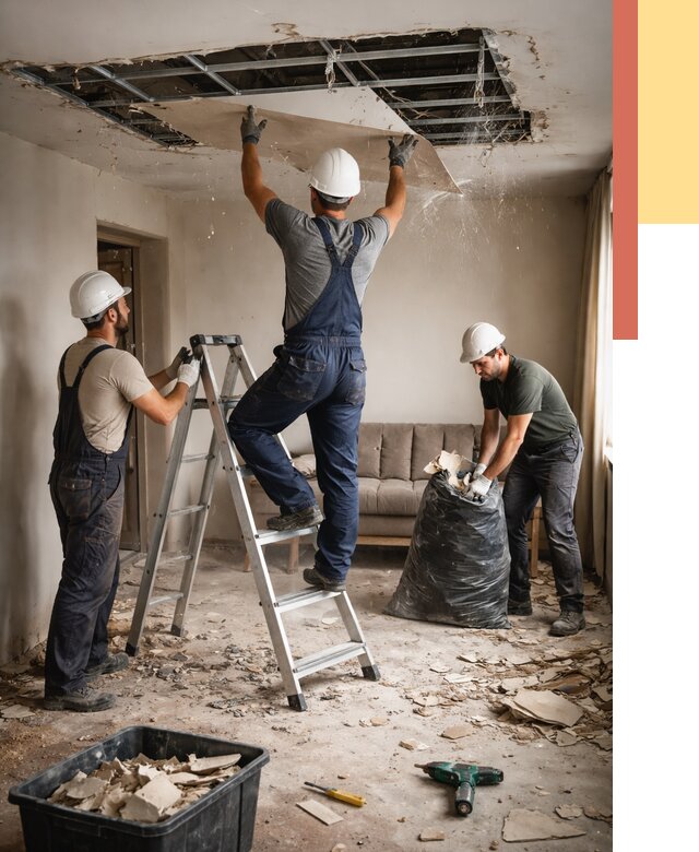 Демонтаж гипсокартонного потолка в Улан-Удэ от 430 руб. за м2 — ОТДЕЛОЧНИК-Лнд