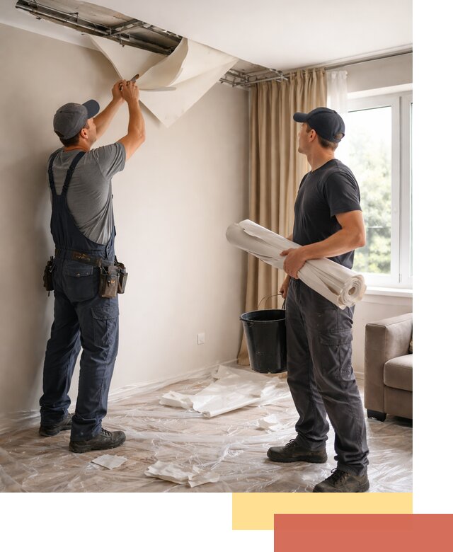 Демонтаж натяжного потолка в Улан-Удэ быстро и аккуратно