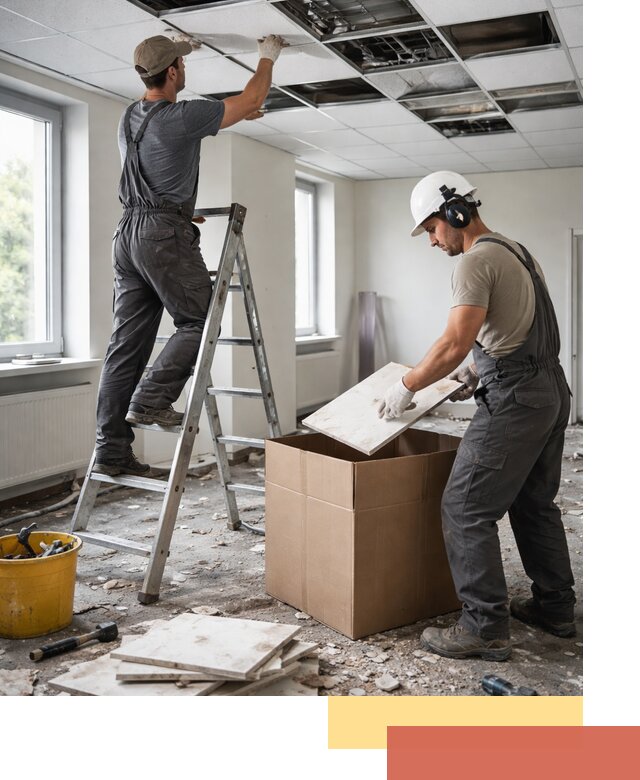 Демонтаж потолочной плитки в Улан-Удэ быстро и аккуратно